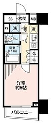 プレール・ドゥーク練馬ノースシティーLA 1Kの間取図画像