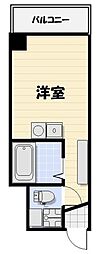 シティークレスト船橋 ワンルームの間取図画像
