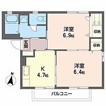 セントラルホーフＡ 201 ｜ 福島県会津若松市中町1-19（賃貸アパート2K・2階・42.70㎡） その2