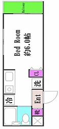 スカイコートよみうりランド 1Kの間取図画像