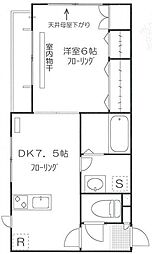 ラオムコンフォート 1LDKの間取図画像