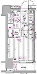 ガーラ・プレシャス川崎 1Kの間取図画像