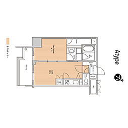 ラクレイス西新 1LDKの間取図画像