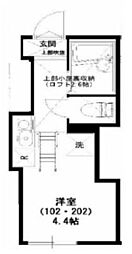 プライムテラス南林間2 ワンルームの間取図画像