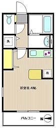 キャロット ワンルームの間取図画像