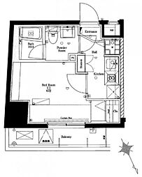 AZEST西巣鴨 1Kの間取図画像