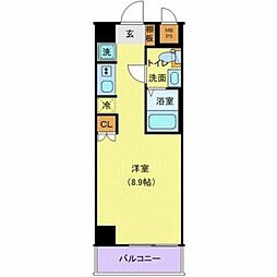 JR山手線 大塚駅 徒歩3分の賃貸マンション 6階1Kの間取り