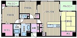 ディーバ天満橋 3LDKの間取図画像