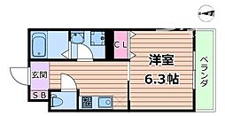 (仮称)PROSPER　COURT　緑橋 1階1Kの間取り