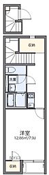 レオネクストチェリーガーデン 1Kの間取図画像
