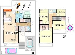 武蔵野台戸建 3SLDKの間取り
