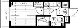 ステージファースト池上西アジールコート 1Kの間取図画像
