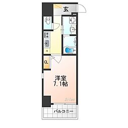 EsTRUTH KYOTO 1Kの間取図画像