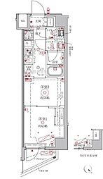 クレイシアIDZ練馬富士見台 2Kの間取図画像