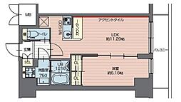 プレジオ西新井 1LDKの間取図画像