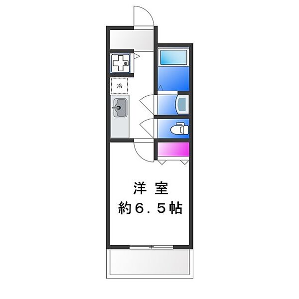 リバーサイド金岡　五番館 ｜大阪府東大阪市金岡４丁目(賃貸マンション1K・6階・24.00㎡)の写真 その2