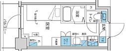 キャンパスヴィレッジ登戸 ワンルームの間取図画像