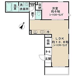 NIDO LARGO 1LDKの間取図画像