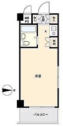 マドレーヌ子安町 ワンルームの間取図画像