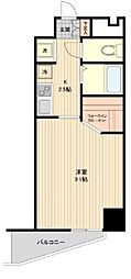 コスモリード幡ヶ谷 7階1Kの間取り