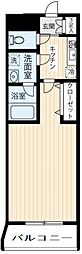 ARCOBALENO武蔵小杉2 1Kの間取図画像