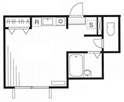 シエデイグローブ 1階ワンルームの間取り