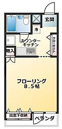 U-MOUNTY 1Kの間取図画像