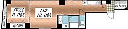 AKハイム笹塚 3階1LDKの間取り