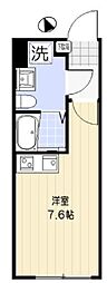 品川区東大井2丁目マンション ワンルームの間取図画像