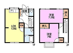 ハミングハイツ2 2LDKの間取図画像
