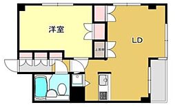 ワコーレ赤堤 1LDKの間取図画像