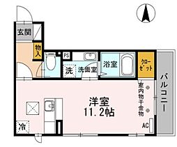 ルミナーレ町田 ワンルームの間取図画像