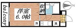 メゾン・ド・オンブラージュ 1Kの間取図画像