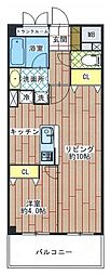 ファリーチェ成瀬 1LDKの間取図画像