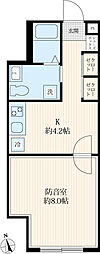 VORT高井戸西residence 1Kの間取図画像