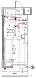メイクスデザイン入谷2 1Kの間取図画像