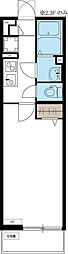 リブリ・StudioA 1Kの間取図画像