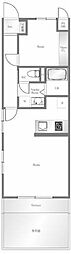 ルミエール東中野 1LDKの間取図画像