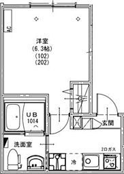 KEIAI RESIDENCE 南柏II 1Kの間取図画像