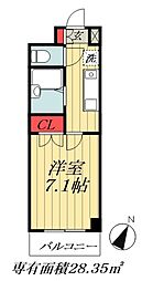 プリマベーラ伊勢宿 1Kの間取図画像