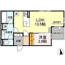 Asset-Court富士見台 1LDKの間取図画像