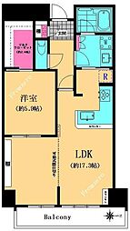 イーストコア曳舟二番館 1LDKの間取図画像