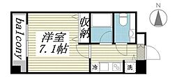 メゾン・ド・ヴィレ駒形 1Kの間取図画像