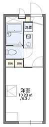 ていくわん 1Kの間取図画像