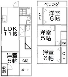 ＭＡＹＵＭＩハウス322号館小松 1階4LDKの間取り