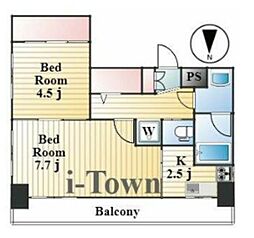 プリンセスハイツ東日暮里 2Kの間取図画像