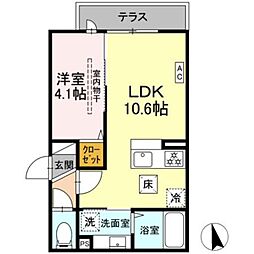間取図画像 1LDK