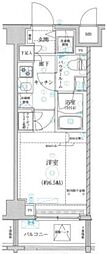 レアライズ立川 2階1Kの間取り
