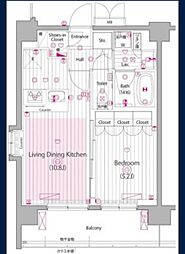 グランド・ガーラ大森2 1LDKの間取図画像