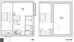 リーガランドプラス江古田 1階1DKの間取り